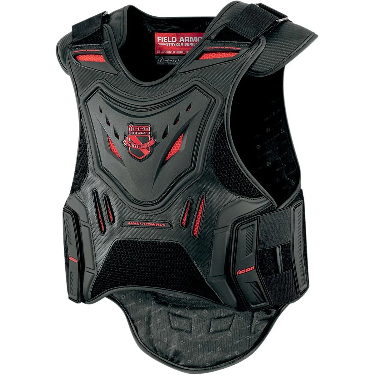 Icon Field Armor Stryker Vest Red Large X Large 2701 0511