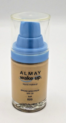 NEW Almay Wake Up Liquid Makeup BROAD SPECTRUM  SPF 20 - 020 BUFF