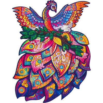 Unidragon Wooden Puzzle Fairy Bird Multicolor High Complexity 700 Pieces, Royal