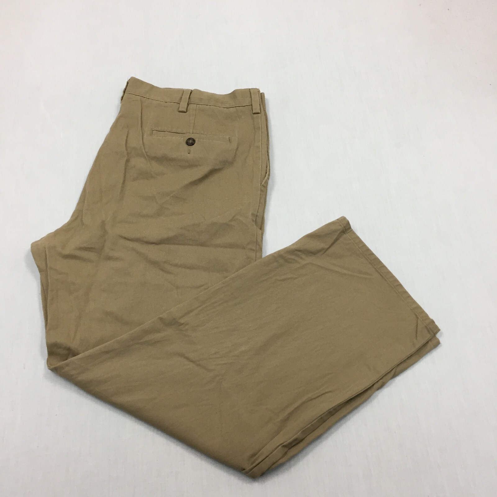 Dockers Mens Straight Fit Cotton Chino Pants 40W 30L Beige