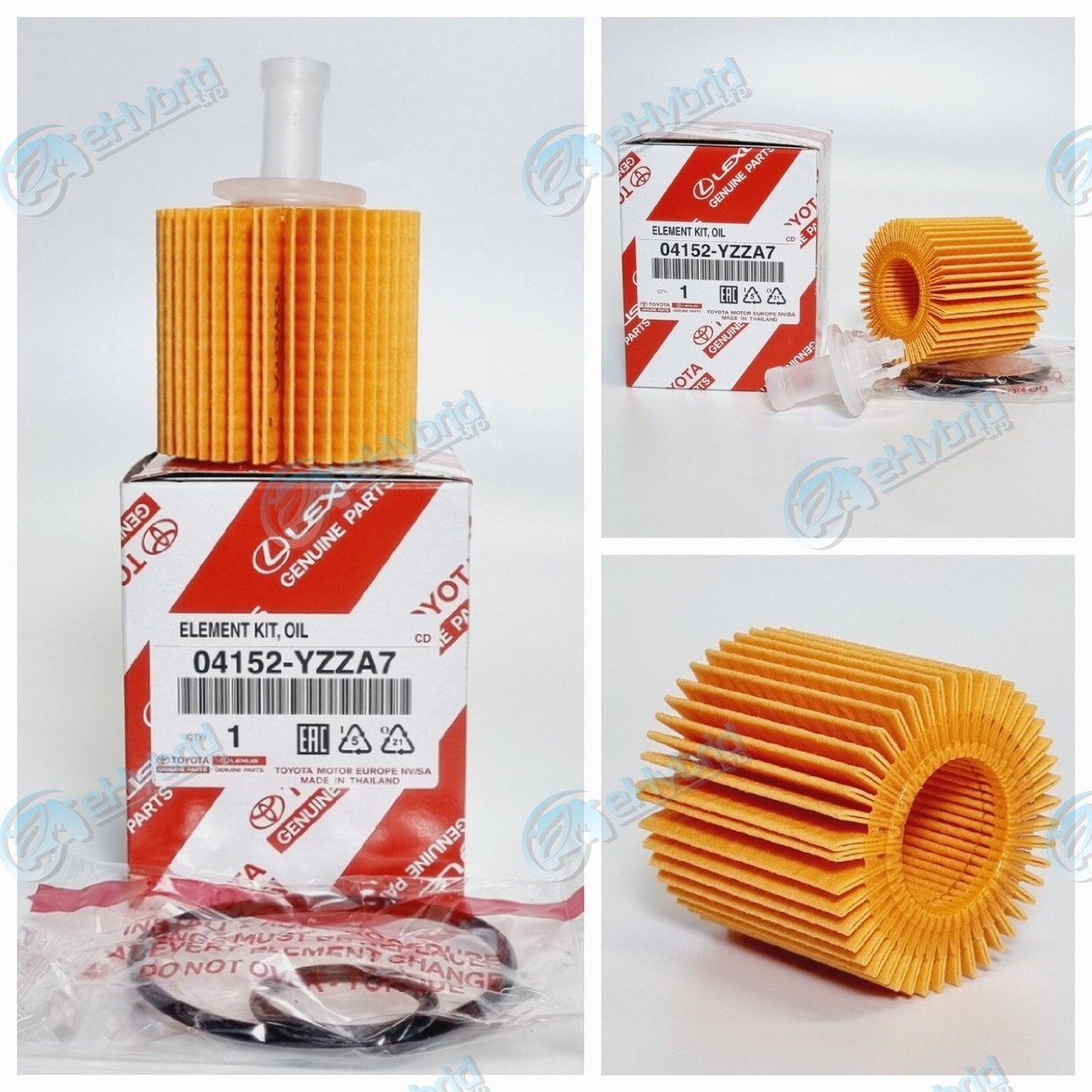 GENUINE TOYOTA YARIS OIL FILTER 1.3L 04152-YZZA7 & 04152-40060 RM