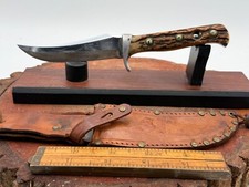 Vintage (3rd Qtr 1967) Puma 6393 Skinner with Stag Handles/Orig Sheath--1227.25