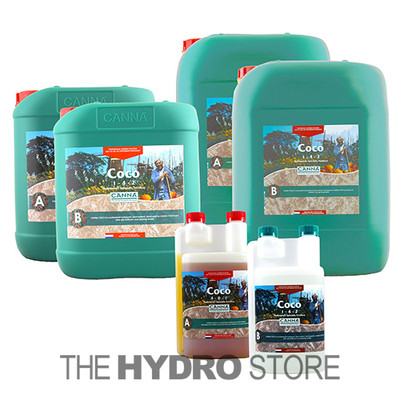 Canna Coco A & B - 2 Part Set Hydroponics Base Grow Veg Bloom Nutrient
