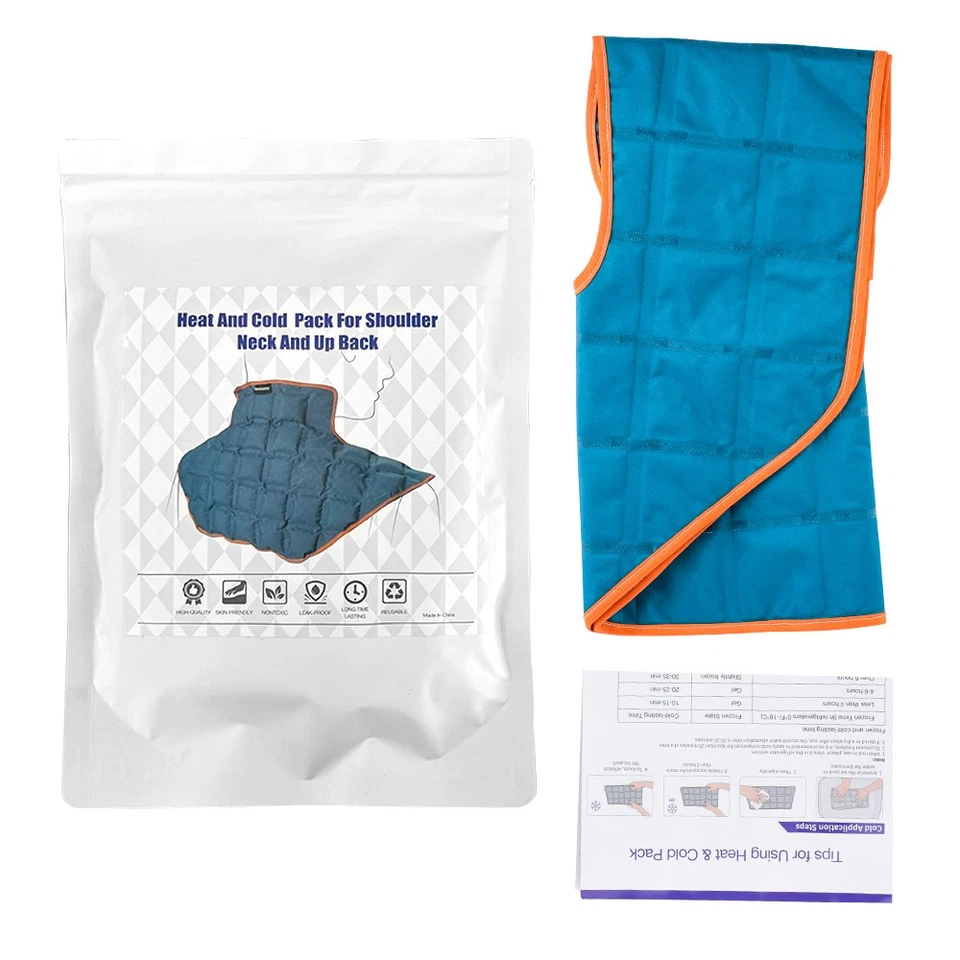 Ice Pack for Neck Shoulder Pain Relief Reusable Hot/Cold Therapy Wrap Swelling - Image 2 of 4