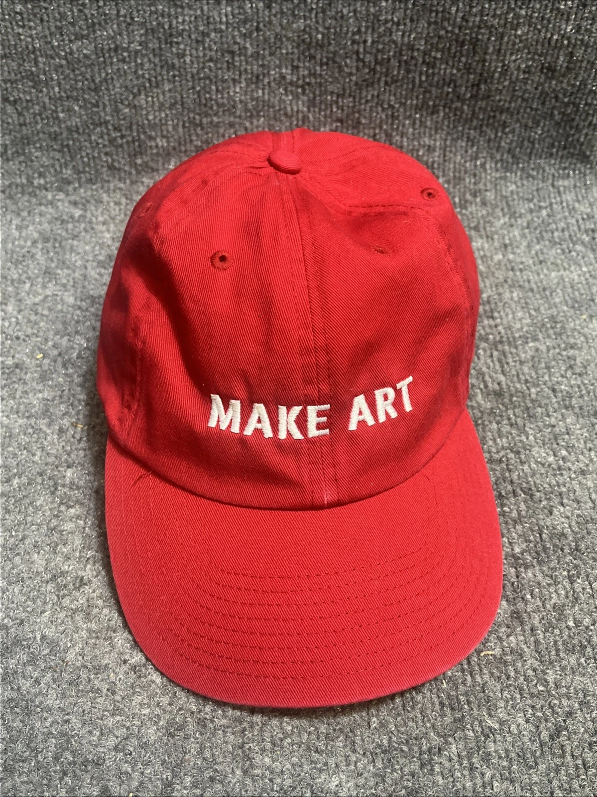Pool House New York “Make Art” Cap Red Hat
