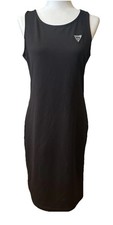 GUESS Womens Black Fitted Pull Over Dress