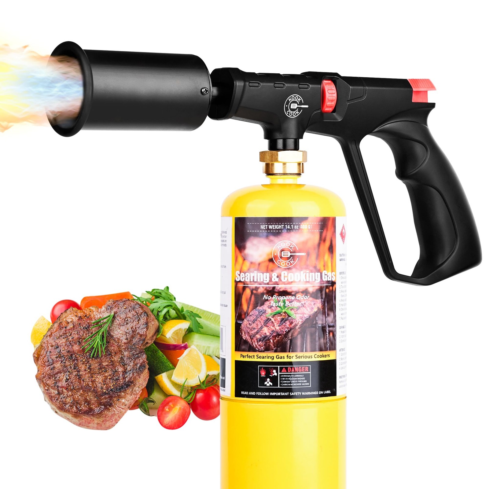 Propane Cooking Torch Head Food Grill Torch Gun Charcoal Wood Grills Lighter ...