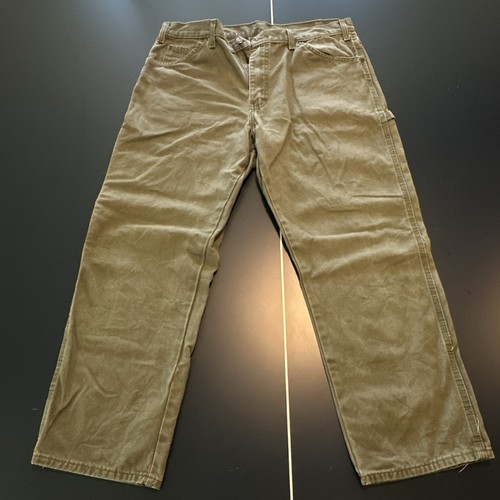 Dickies Men's Green Canvas Cotton Work Pants 36x30 Construction Industry