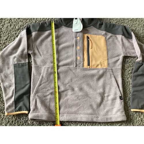prAna XS Recycled Fleece Snap Pullover Sweatshirt Jacket NWT Outdoor Hiking - Picture 5 of 8