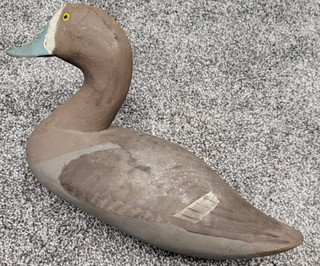 MADISON MITCHELL VINTAGE 1972 WOODEN DUCK DECOY ARTIST SIGNED & PAINTED SOLID $$