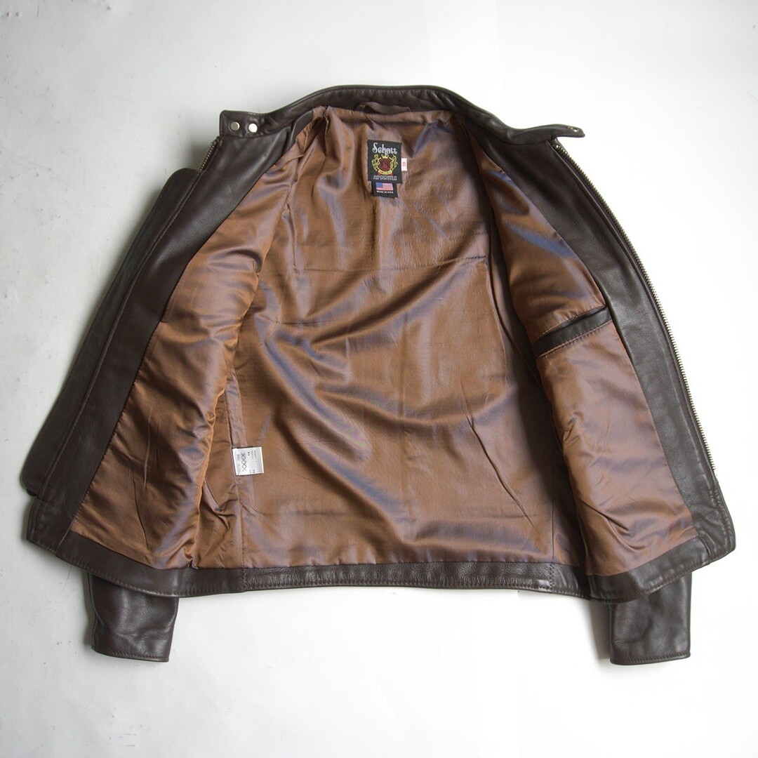 Auth Schott Men's 641XX Rider's Jacket Size 38 Zipper… - Gem