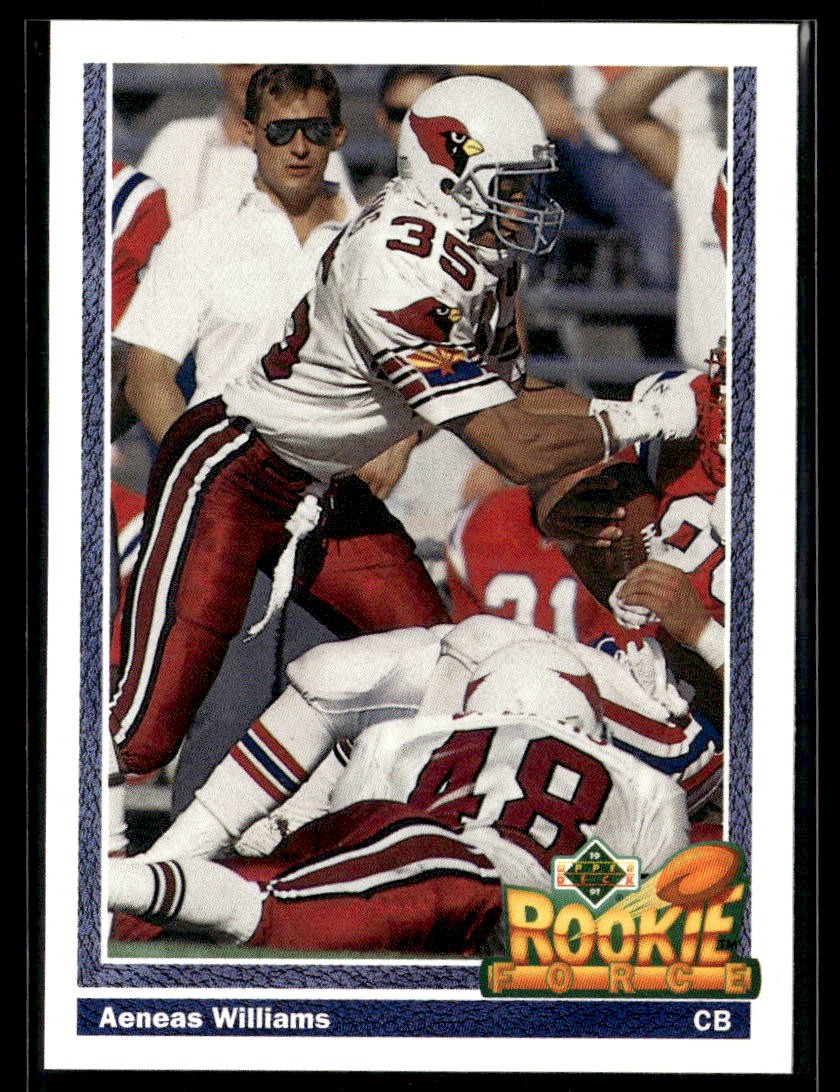 1991 Upper Deck Rookie Force Aeneas Williams #630 HOF Rookie Card RC
