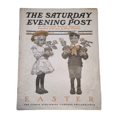 Saturday Evening Post April 4, 1908~J.C. Leyendecker ( Easter)