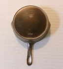 VINTAGE WAGNER WARE NICKLE PLATED CAST IRON SKILLET 1056 NO. 6 HEAT RING