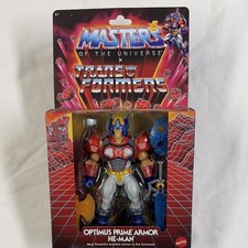 Mattel Masters of the Universe x Transformers Optimus Prime Armor He-Man Action