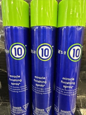 3 x IT'S A 10 MIRACLE FINISHING SPRAY 10oz  new