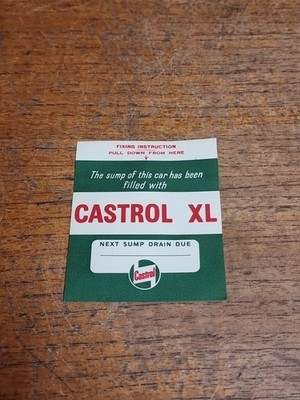 Castrol XL Details der nächsten Auffangwanne fällig 60er Jahre Öl Benzin Garage 
