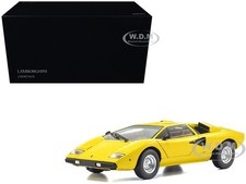 LAMBORGHINI COUNTACH LP 400 YELLOW 1/18 DIECAST MODEL CAR BY KYOSHO 08321 YT