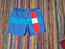 True Vintage 80s Hobie Surf Multicolor Plaid Abstract Shorts Trunks Men's S