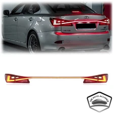 Fit 2006-2012 Upgrade 2021 Lexus IS250 IS350 ISF Red Lens LED Taillight Bar