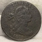 Photo of a 1801-P Large Cent from an eBay listing that sold on Jul 16, 2026