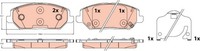 TRW Bremsbelagsatz Scheibenbremse GDB2577 FüR Hyundai I30 PDE PD Pden Fastback