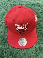 Mitchell Ness Chicago Bulls 50th Anniversary NBA Snapback Hat Cap Red
