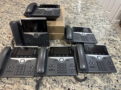 Lot Of 8 Cisco CP-8851 IP Phones 2 Brand New and 6 Used In Good Cond *Read