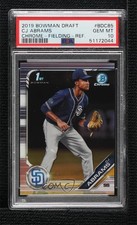 2019 Bowman Draft Chrome Refractor CJ Abrams (Fielding) #BDC-85 PSA 10 GEM MT