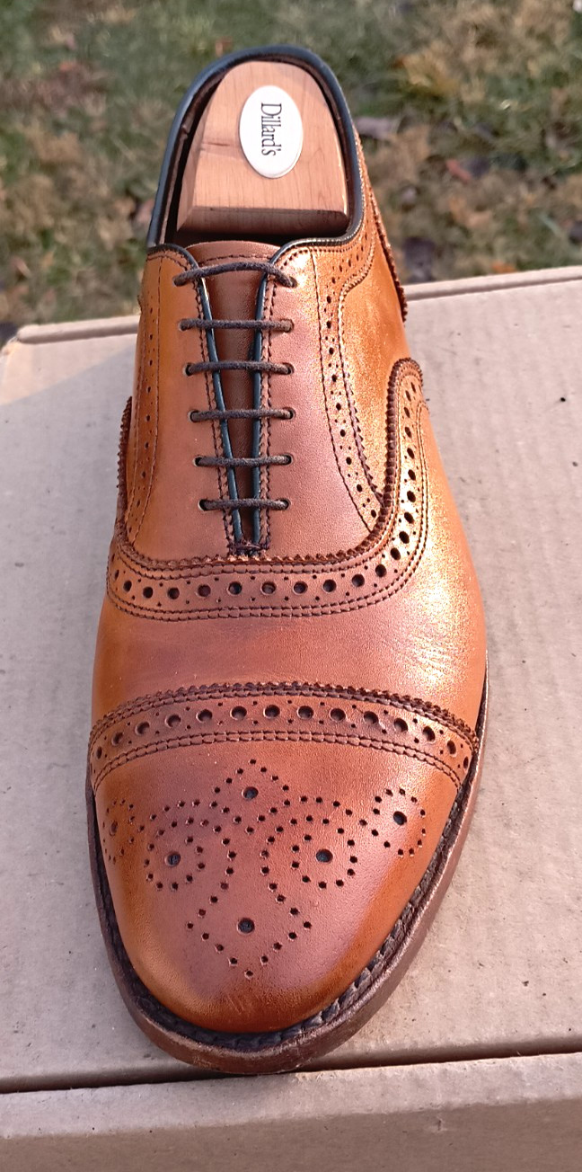 Allen Edmonds Strand 9.5D Walnut Brown Oxfords US… - image 7