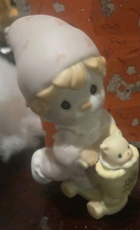 Vintage Precious Moments Birthday Club Clown Boy Scooter B0011 Figurine(A605)