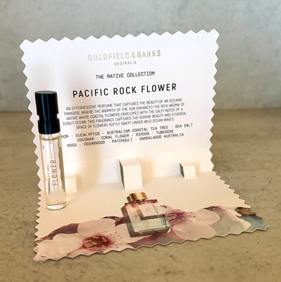 NEW Release: PACIFIC ROCK FLOWER Goldfield & Banks,  2ml Carded Sample New!