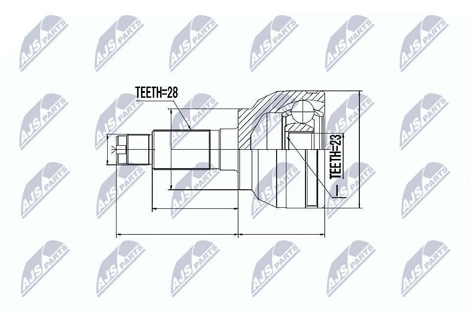 N.T.Y. NPZ-MZ-047.NTY Joint Kit, drive shaft for MAZDA