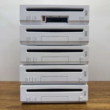Nintendo Wii Replacement Gamecube Compatible Console (RVL-001) Lot of 5 Tested