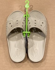 Crocs Men  s and Women  s Unisex Baya II Slide Sandals- Cobblestone Size M8 W10