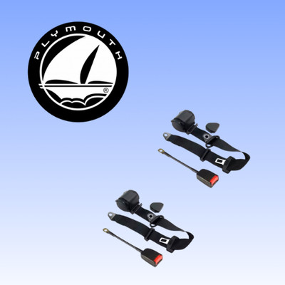 Fits For All Plymouth Fury 2Pack Front Seat Belt Retractable Safety Set