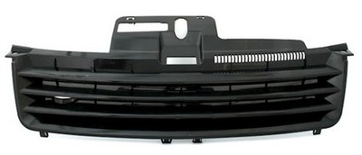 Kühlergrill für VW Polo 9N 01-05 Grill ohne Emblem Schwarz inkl. Halbmond Motorh