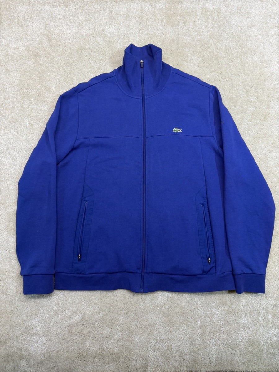Lacoste Sport Novak Djokovic Track Jacket Mens 3XL 8 Blue Full ZIp