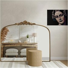 Vintage Gold Ornate Baroque Mirror - 36"X30" 30"L x 36"W Vintage Horizontal