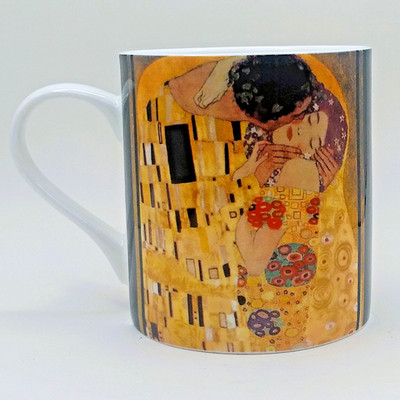 KONITZ Gustav Klimt - Der Kuss (The Kiss) 12oz Coffee Mug Fine Art Romance Love