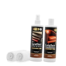 Water Based Solution Leather Cleaner and Conditioner w/ 2 FREE Leather Pack