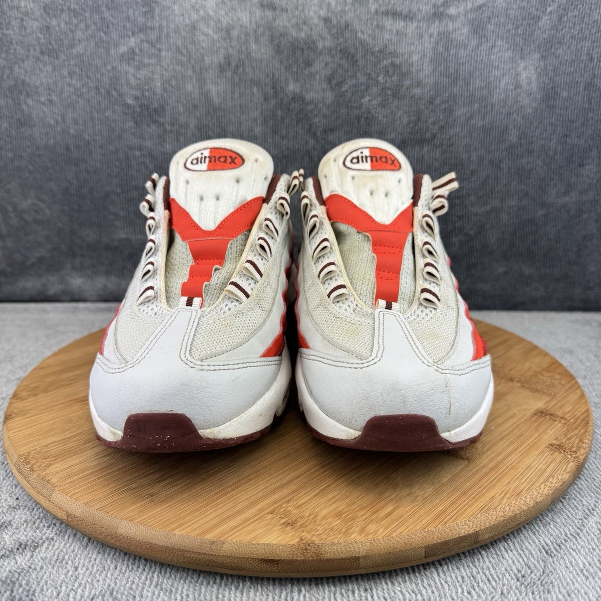 キッズ ナイキ NIKE エアマックス  95 リクラフト 22cm スニーカー Nike Air Max 95 Recraft Shoes Boy Size 6.5Y Gray Brown Orange