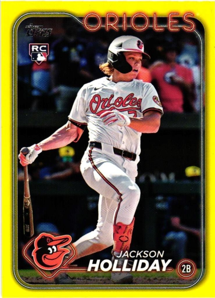 2024 Topps Update Yellow Rookie - Jackson Holliday (#US50)  Baltimore Orioles