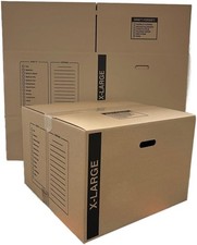 10 Extra Large Corrugated Moving Boxes 23 x 23 x 16"