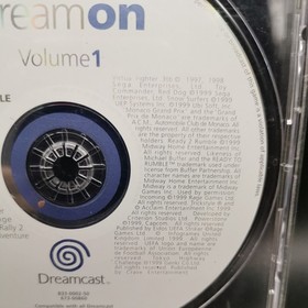 *DEMO DISK* Dream On DreamOn Volume 1 Sega Dreamcast Dream Cast