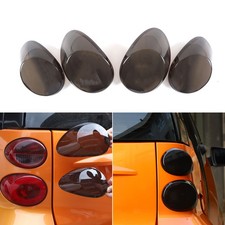 ABS Smoked Rear Tail Light Lamp Blackout Cover Trim For Smart Fortwo 451 2009-15
