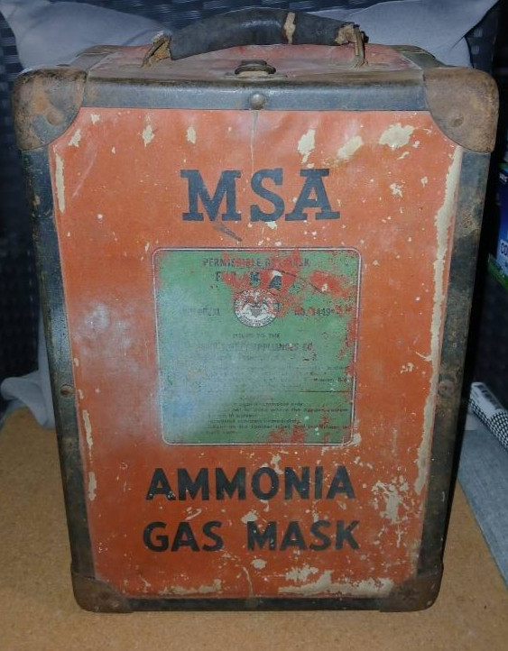 Vintage MSA Industrial Gas Mask WITH Original Box Mine Safety Appliances USA