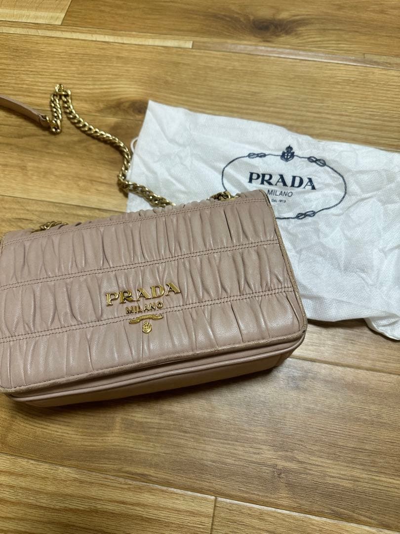 PRADA Shoulder Bag Beige From Japan — image 5