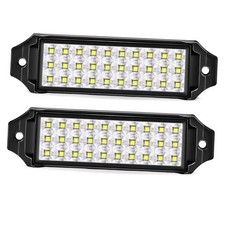 Flush Mount Led Pod Lights 2pcs 40w Bumper Backup Reverse Spot Off-road White