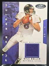 2003 Hot Prospects KYLE BOLLER Future Swatch /750 Rookie RC Card #96 Ravens. rookie card picture